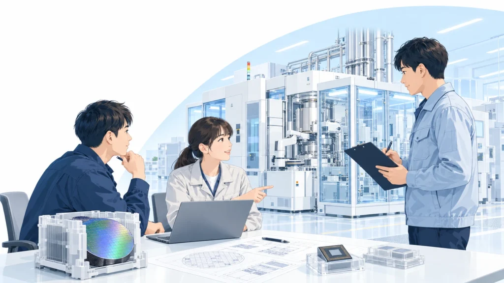 半導体業界で働いている人のイメージ画像